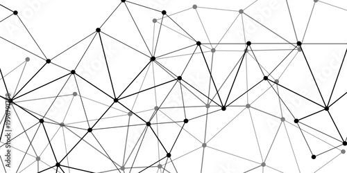 Vector Intricate geometric mesh network, symbolizing interconnectedness, data flow, representing the abstract digital landscape, fostering a visual exploration of complex systems.