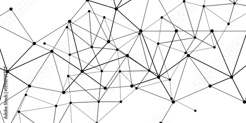 Vector Intricate Network of Interconnected Points & Lines, showcasing the complex web that underpins the digital world and highlights global connectivity.