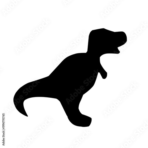 Black Silhouette Dinosaurus