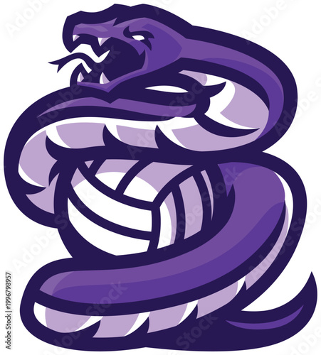 snake and volleyball sports mascot, snake and volleyball logo, snake and volleyball sports logo, snake and volleyball character, snake and volleyball game logo, snake and volleyball cartoon logo