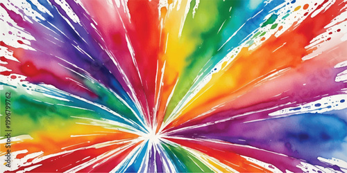Watercolor rainbow color splash explosion abstract background art with artistic expression multi colored art therapy watercolor explosion abstract background artistic creative spectrum