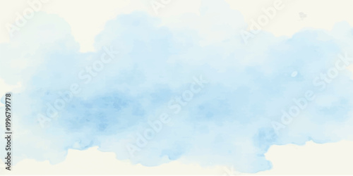 Light blue watercolor wash background with textured paper brush stroke paint splatter paint stain texture blob cloud blot smear smudge flow