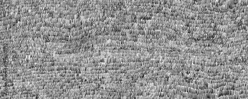 Seamless pattern with black pen shading. Black and white hand drawn texture. Horizontal background with vertical ink scribbles. Texture with hatching with black pen