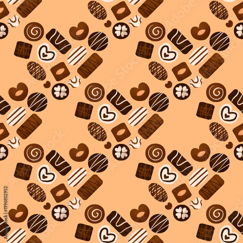 chocolate seamless pattern