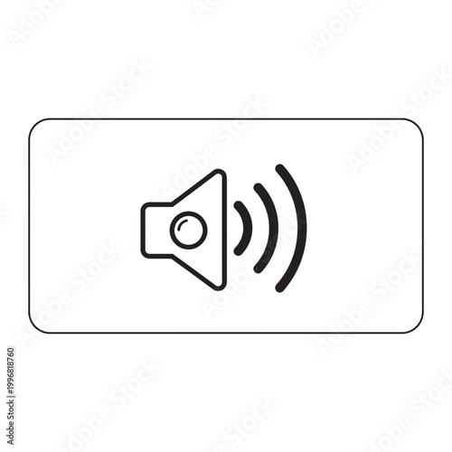 Audio volume speaker control icon