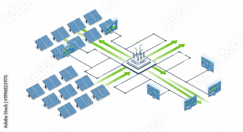Network infrastructure and data transfer diagram.
