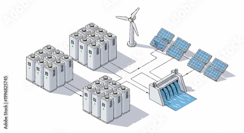 Renewable energy storage and distribution system.