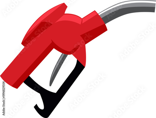 Gasoline Nozzle Pump Illustration