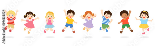 元気にジャンプする世界の子どもたち_2