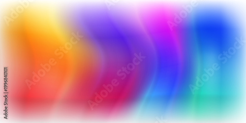 Tableau sur toile Vibrant multicolor gradient background with soft focus effect for modern design