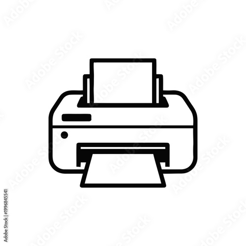 Inkjet Printer Office Equipment Device.