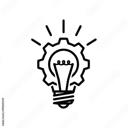 Innovation Light Bulb Idea Concept.