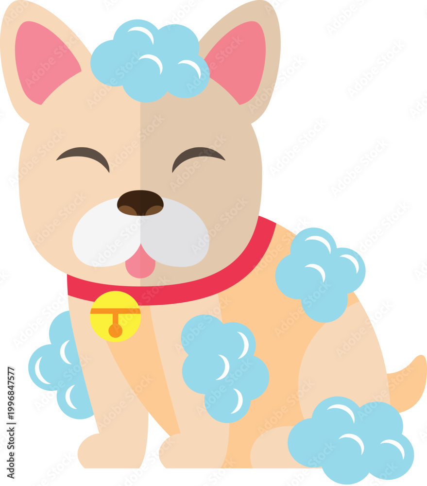 Fototapeta premium Flat style dog