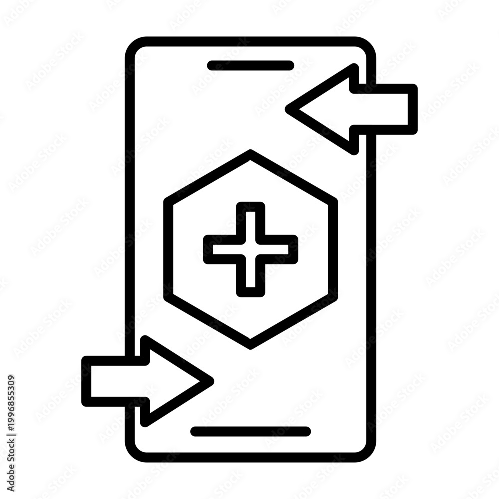 Obraz premium Health Access linear icon