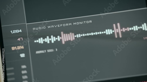 Audio waveform monitor shows Anomaly Detected 3 abnormal audio segments, AI deepfake detection tool