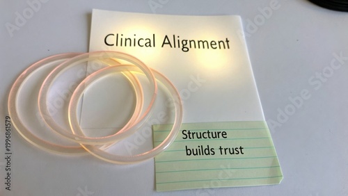 Clinical Alignment Document with Transparent Bands and Trust-Building Statement for Professional References