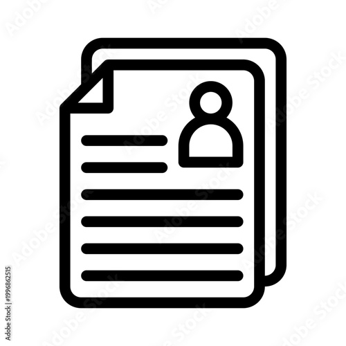 resume line icon