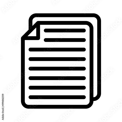 whitepaper line icon