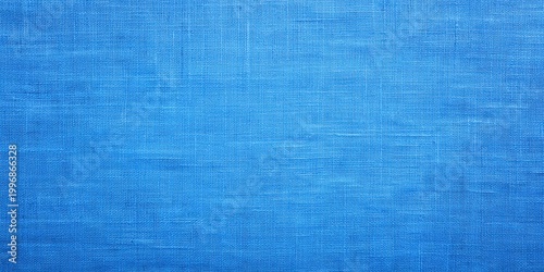 Bright blue canvas displaying woven texture in closeup view