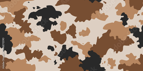 Cow skin seamless pattern vector illustration. Animal print.