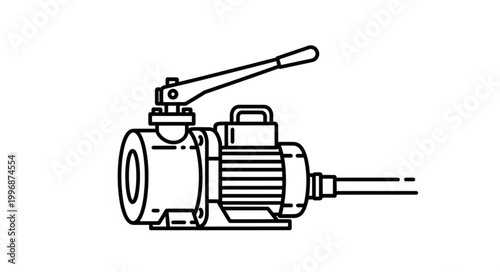 vector illustration of a gun
