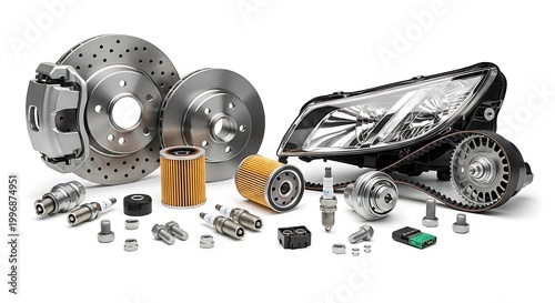 High detail shot of automotive components