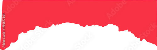 Simple clouds divider web site separator set. Fluffy curve edge header section. Blue border for banner, frame bottom, template.