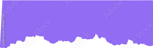 Simple clouds divider web site separator set. Fluffy curve edge header section. Blue border for banner, frame bottom, template.