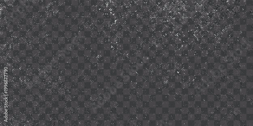 Vintage film filter overlay with dust and scratches. Grunge vector texture for retro photo effects, video overlays, or distressed design elements. Transparent background for easy layering.