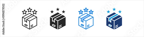 Review Icon Set Multiple Style Vector Collection