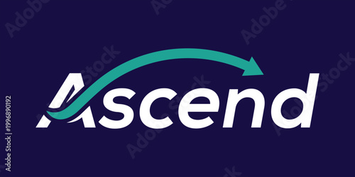 Photos typography text ascend logo design inspiration