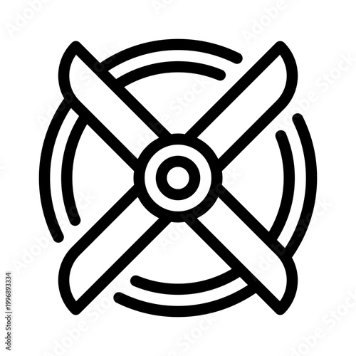 propeller line icon