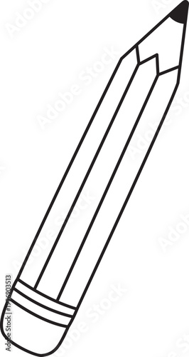 wooden pencil for school and sketching