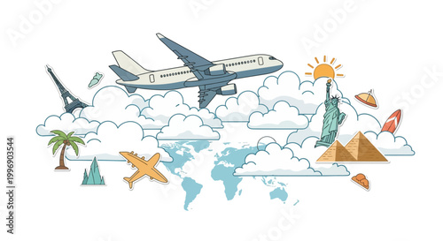 Travel and transportation around the world.