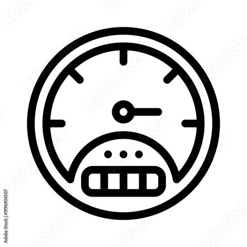 speedometer line icon