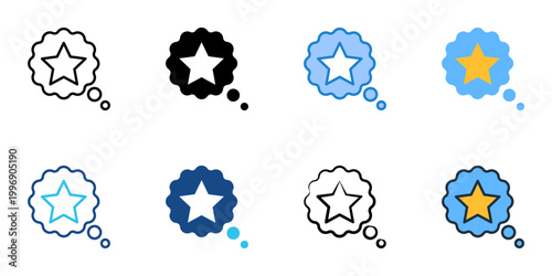 Brand recognition icons set multiple style collection. Editable stroke 
