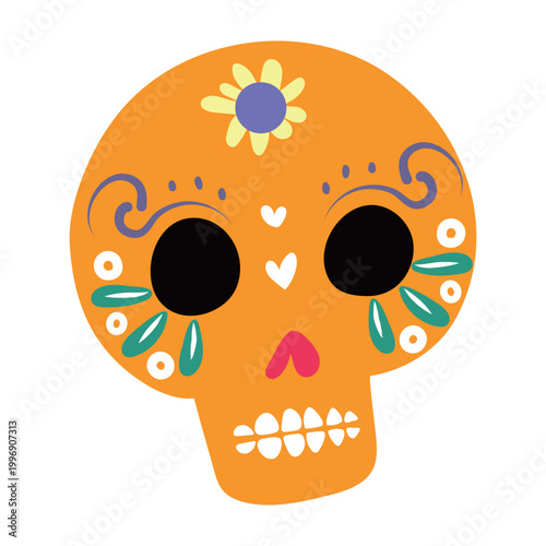 Mexico sugar skull
