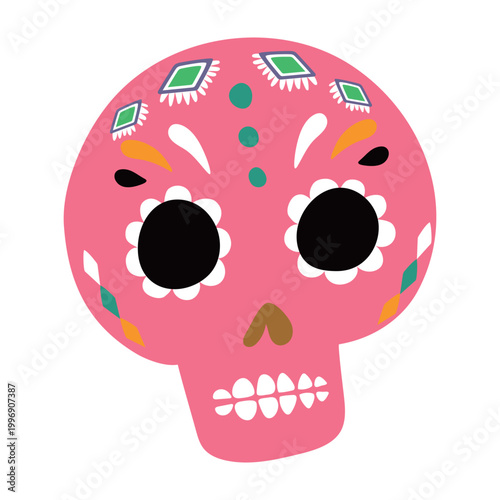 Mexico sugar skull