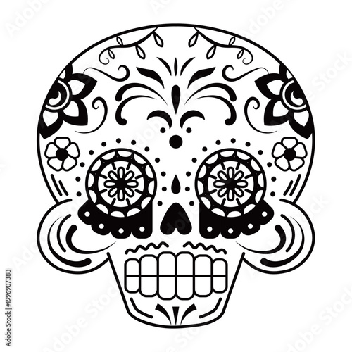 Mexico sugar skull