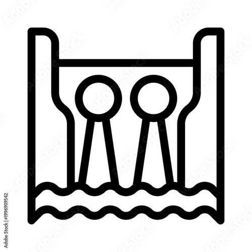 dam line icon