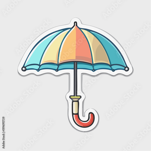 Colorful Umbrella Illustration