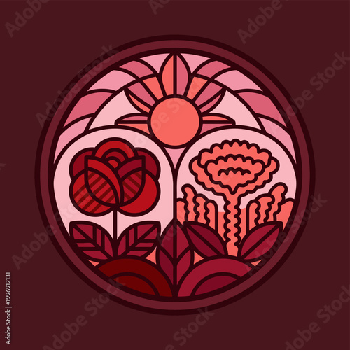 Deep Maroon Textured Background with Subtle Grain