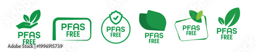 pfas free sign on white background