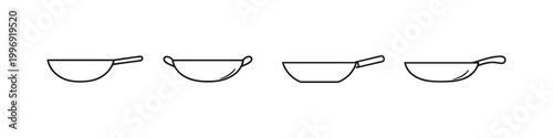 Wok Collection Line Art