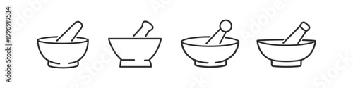 Mortar And Pestle Icons