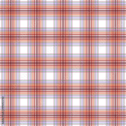 Multicolored vintage autumn plaid pattern - seamless tartan check fabric design for textile, fashion and digital backgrounds
