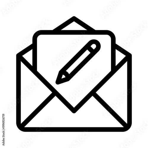 Obraz na plátně compose line icon