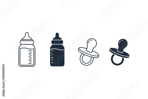 Baby Feeding and Soothing Icons