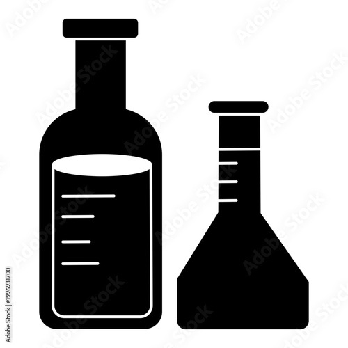 Measuring beaker and flask