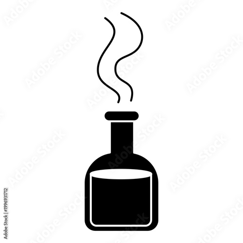 Round bottom flask vapor icon